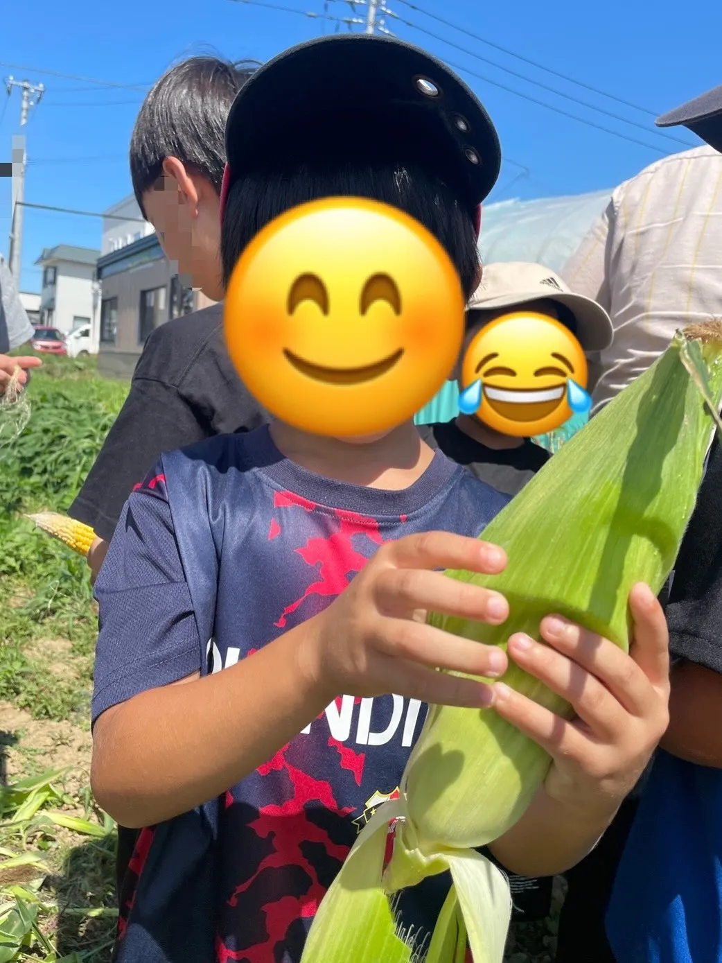 【札幌市北区児童デイサービス】トウモロコシ収穫